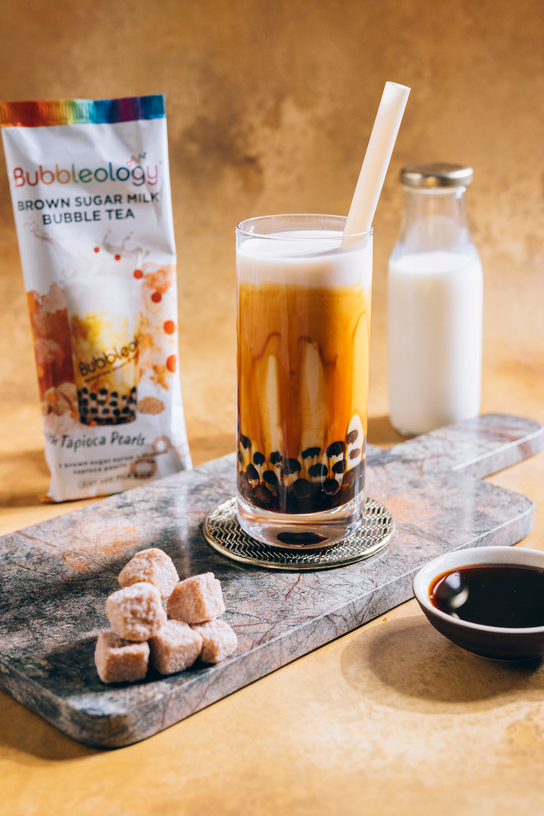 Bubbleology Brown Sugar Milk Bubble Tea Kit (Makes 1)