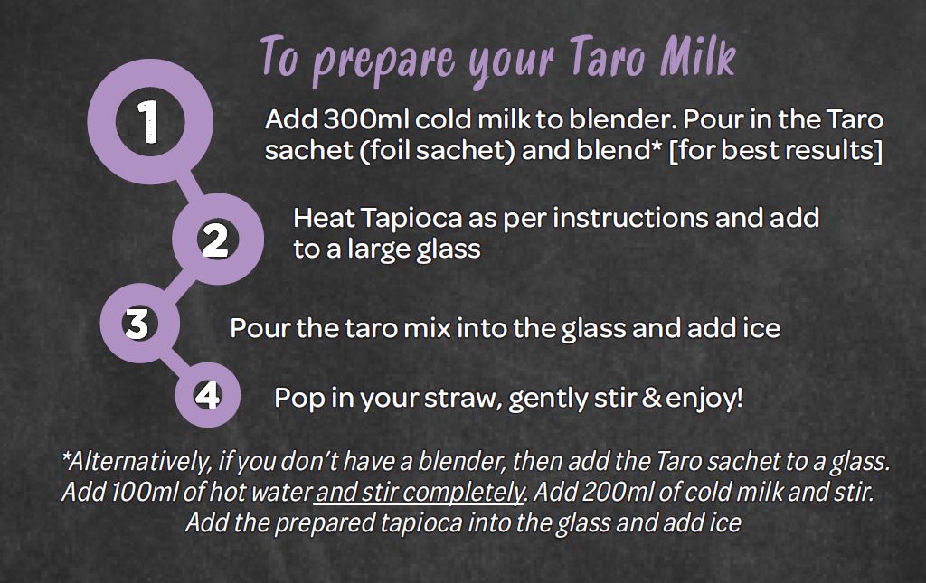 Bubbleology Taro Milk Bubble Tea Kit (Makes 1)